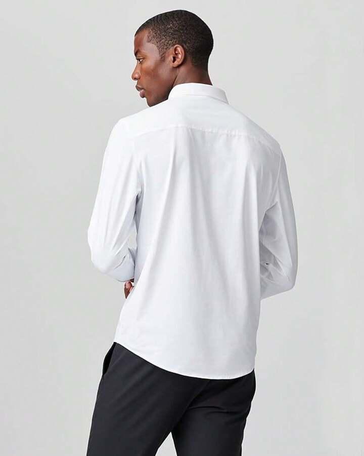 Men’s Commuter Shirt, Performance Dress Shirts For Men, Machine Washable, Wrinkle Resistant, Slim Fit Button Down Shirt Halloween
