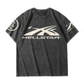 Men’s Fashionable Y2K Graphic Print Swag Crew Neck Short Sleeve T-Shirt Pure Cotton