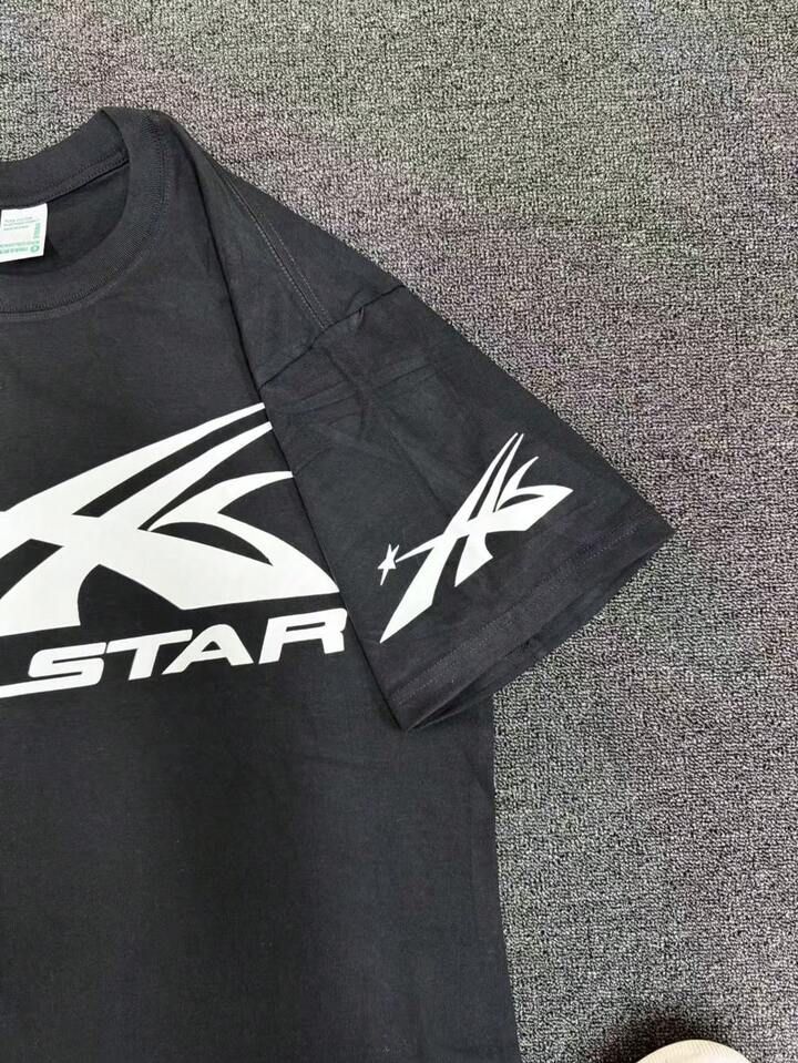 Men’s Fashionable Y2K Graphic Print Swag Crew Neck Short Sleeve T-Shirt Pure Cotton
